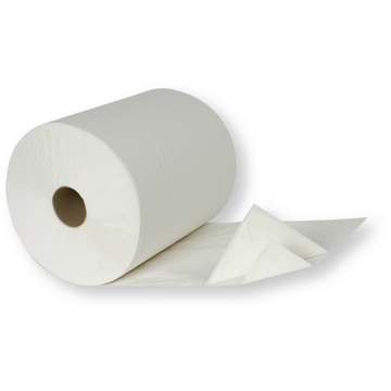 Papieren handdoek 2 lagen wit 450 vellen 30x19 cm
